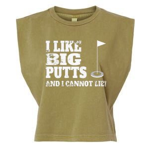 I Like Big Putts And I Cannot Lie Funny Golf Garment-Dyed Women's Muscle Tee