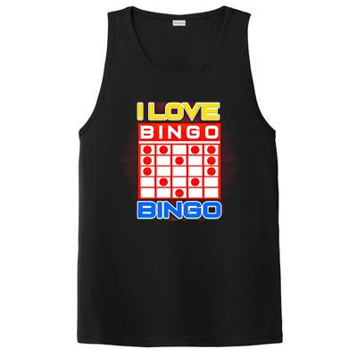 I Love Bingo Gift Lucky Gambling Player Game Gift PosiCharge Competitor Tank