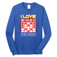 I Love Bingo Gift Lucky Gambling Player Game Gift Long Sleeve Shirt