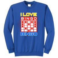 I Love Bingo Gift Lucky Gambling Player Game Gift Sweatshirt