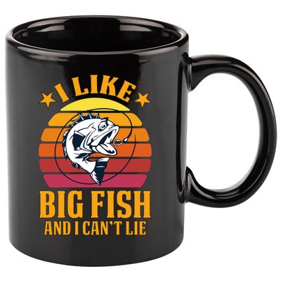 I Like Big Fish And I Cannot Lie 11oz C Handle Ceramic Mug