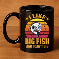 I Like Big Fish And I Cannot Lie 11oz C Handle Ceramic Mug