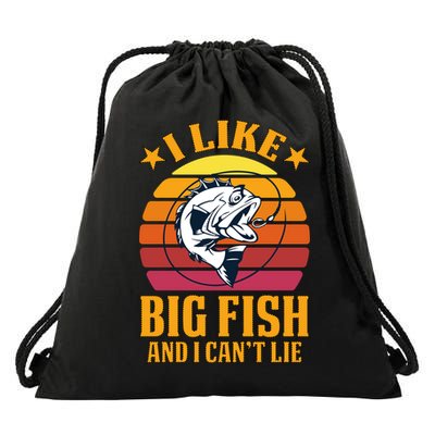 I Like Big Fish And I Cannot Lie Drawstring Bag