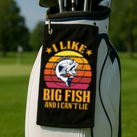 I Like Big Fish And I Cannot Lie Golf Towel