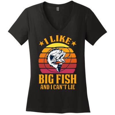 I Like Big Fish And I Cannot Lie Women's V-Neck T-Shirt