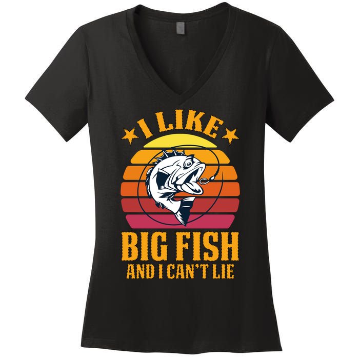 I Like Big Fish And I Cannot Lie Women's V-Neck T-Shirt