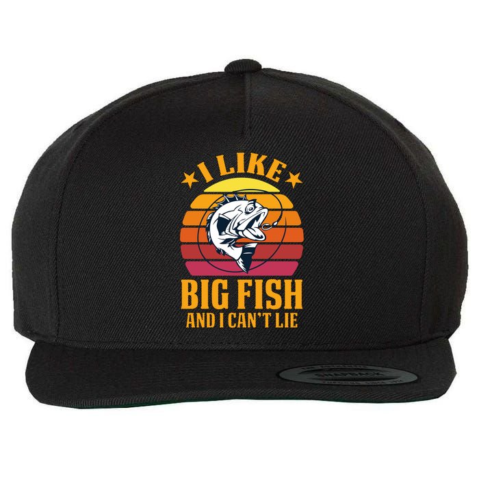 I Like Big Fish And I Cannot Lie Wool Snapback Cap