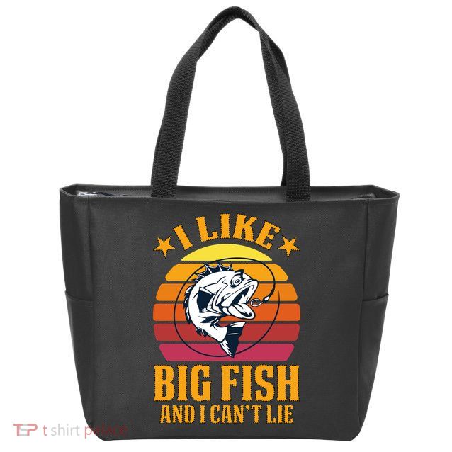 I Like Big Fish And I Cannot Lie Zip Tote Bag