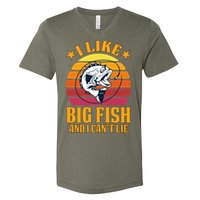 I Like Big Fish And I Cannot Lie V-Neck T-Shirt