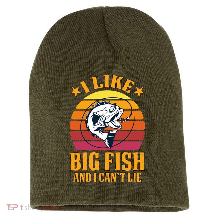 I Like Big Fish And I Cannot Lie Short Acrylic Beanie