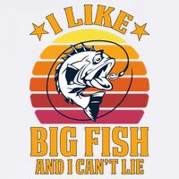 I Like Big Fish And I Cannot Lie Garment-Dyed Sweatshirt