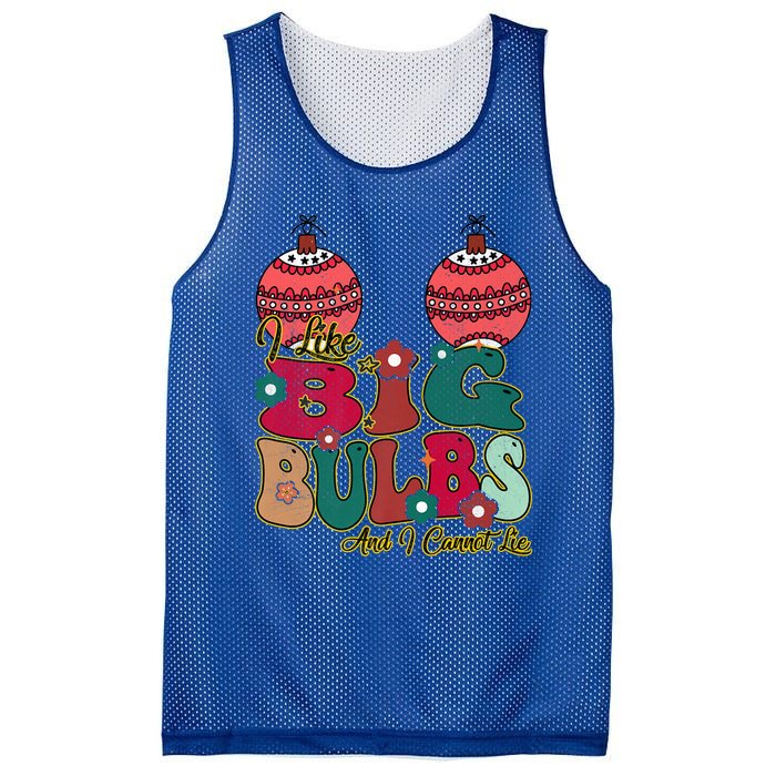 I Like Big Bulbs I Can Not Lie Christmas Couple Matching Gift Mesh Reversible Basketball Jersey Tank