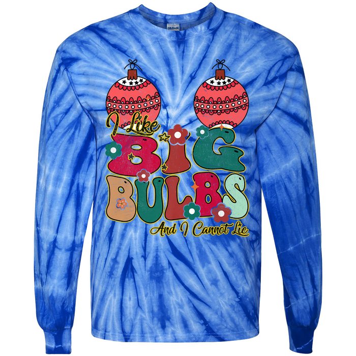 I Like Big Bulbs I Can Not Lie Christmas Couple Matching Gift Tie-Dye Long Sleeve Shirt