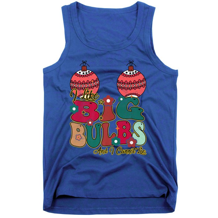 I Like Big Bulbs I Can Not Lie Christmas Couple Matching Gift Tank Top