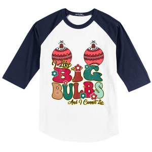 I Like Big Bulbs I Can Not Lie Christmas Couple Matching Gift Baseball Sleeve Shirt