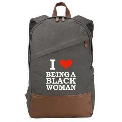 I Love Being A Black Black Is Beautiful Pride Gift Cotton Canvas Backpack