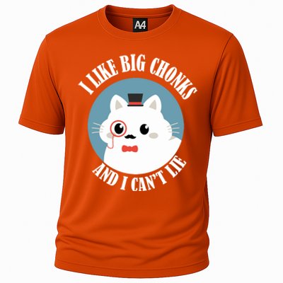 I Like Big Chonks And I CanT Lie Funny Cat Lover Owner Funny Gift Cooling Performance Crew T-Shirt