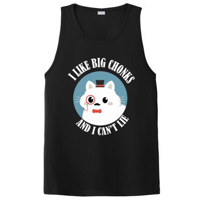 I Like Big Chonks And I CanT Lie Funny Cat Lover Owner Funny Gift PosiCharge Competitor Tank