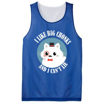 I Like Big Chonks And I CanT Lie Funny Cat Lover Owner Funny Gift Mesh Reversible Basketball Jersey Tank