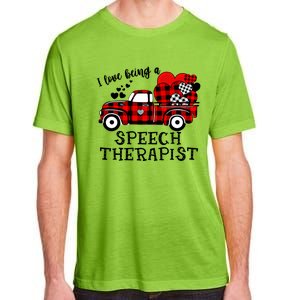 I Love Being A Speech Therapist Flannel Cute Valentine's Day Gift Adult ChromaSoft Performance T-Shirt