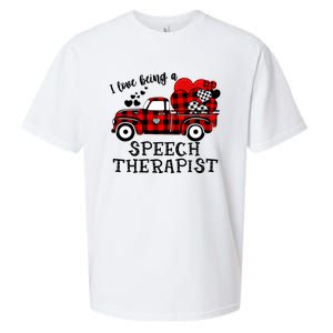 I Love Being A Speech Therapist Flannel Cute Valentine's Day Gift Sueded Cloud Jersey T-Shirt