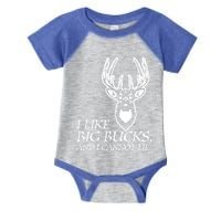 I Like Big Bucks And I Cannot Lie Gift Funny Deer Hunting Gift Infant Baby Jersey Bodysuit