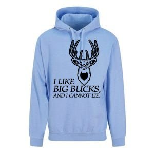 I Like Big Bucks And I Cannot Lie Gift Funny Deer Hunting Gift Unisex Surf Hoodie