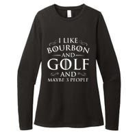 I Like Bourbon Golf Lover Golfing Golfer Putter Womens CVC Long Sleeve Shirt