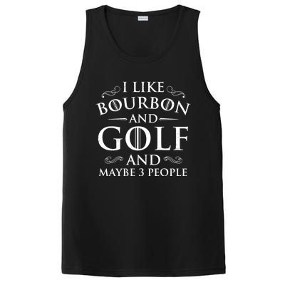 I Like Bourbon Golf Lover Golfing Golfer Putter PosiCharge Competitor Tank