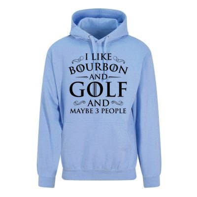 I Like Bourbon Golf Lover Golfing Golfer Putter Unisex Surf Hoodie