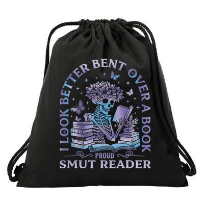 I Look Better Bent Over A Book Smut Reader Drawstring Bag