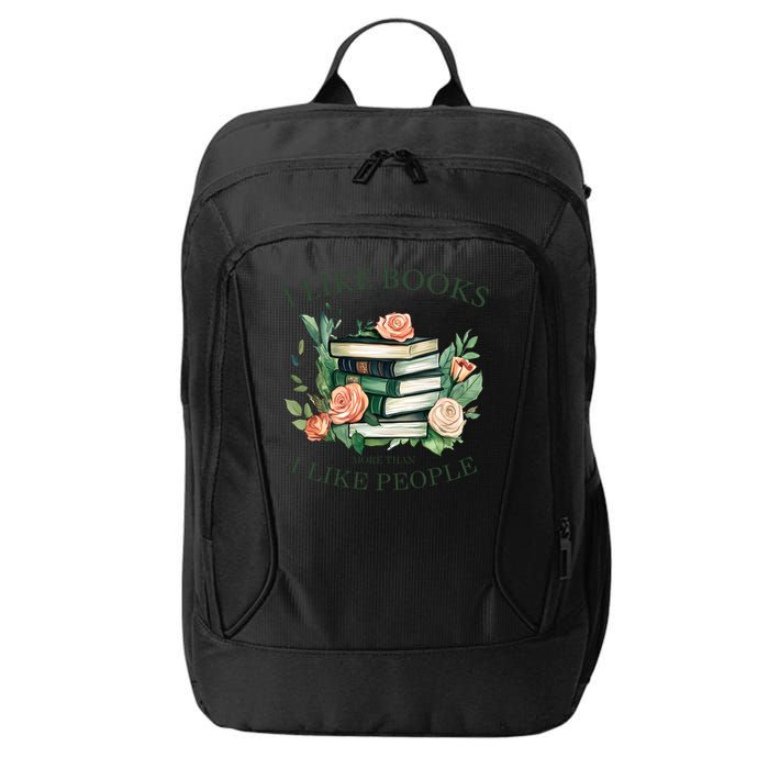 I like books more than i like people book lovers City Backpack