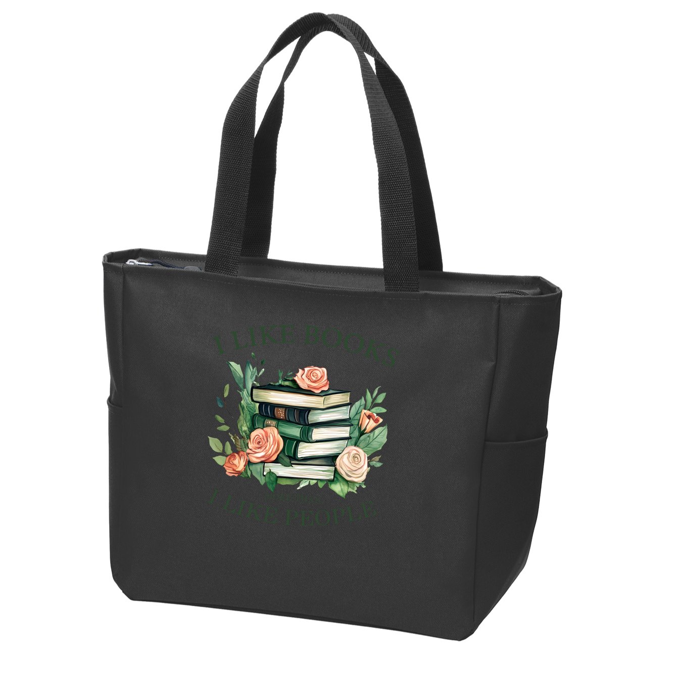 I like books more than i like people book lovers Zip Tote Bag