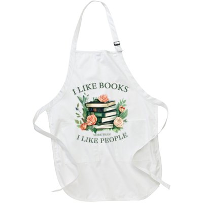 I like books more than i like people book lovers Apron