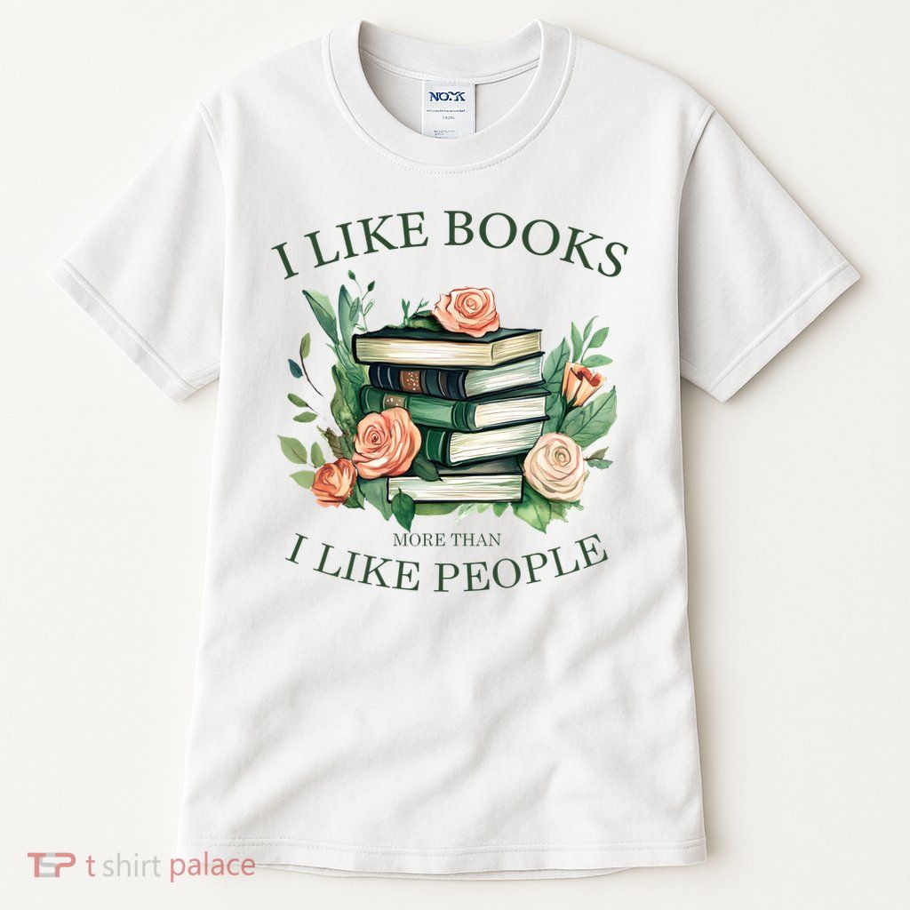 I like books more than i like people book lovers Tall T-Shirt