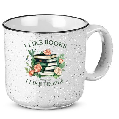I like books more than i like people book lovers 15oz Campfire Ceramic Mug