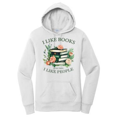 I like books more than i like people book lovers Women's Pullover Hoodie
