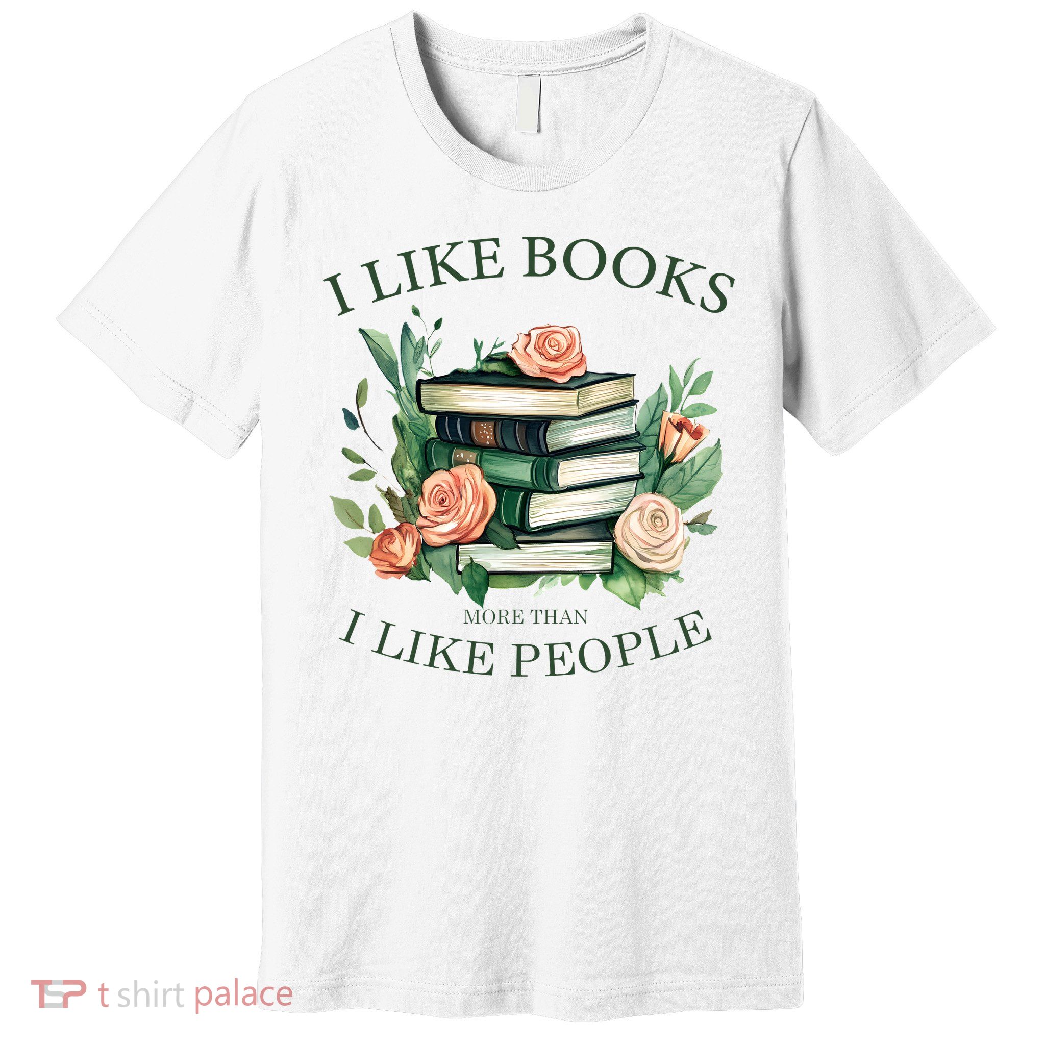 I like books more than i like people book lovers Premium T-Shirt