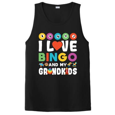 I Love Bingo And My Grand Funny Lucky Gambling Funny Gift PosiCharge Competitor Tank