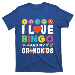 I Love Bingo And My Grand Funny Lucky Gambling Funny Gift T-Shirt