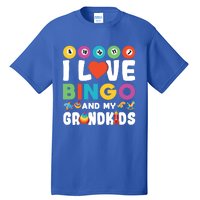 I Love Bingo And My Grand Funny Lucky Gambling Funny Gift Tall T-Shirt