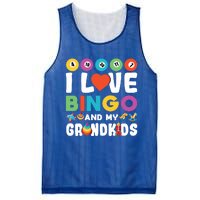 I Love Bingo And My Grand Funny Lucky Gambling Funny Gift Mesh Reversible Basketball Jersey Tank