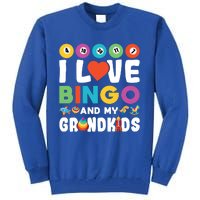 I Love Bingo And My Grand Funny Lucky Gambling Funny Gift Tall Sweatshirt