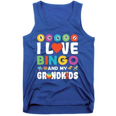 I Love Bingo And My Grand Funny Lucky Gambling Funny Gift Tank Top