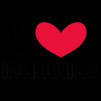 I Love Bahamas Funny Red Heart Love Bahamas Doggie Tank
