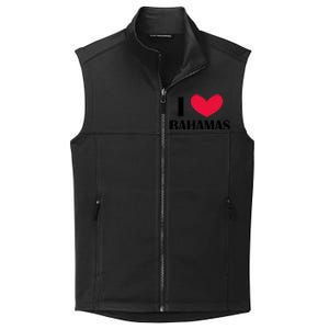 I Love Bahamas Funny Red Heart Love Bahamas Collective Smooth Fleece Vest