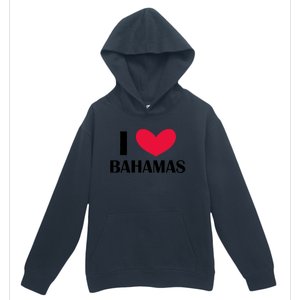 I Love Bahamas Funny Red Heart Love Bahamas Urban Pullover Hoodie