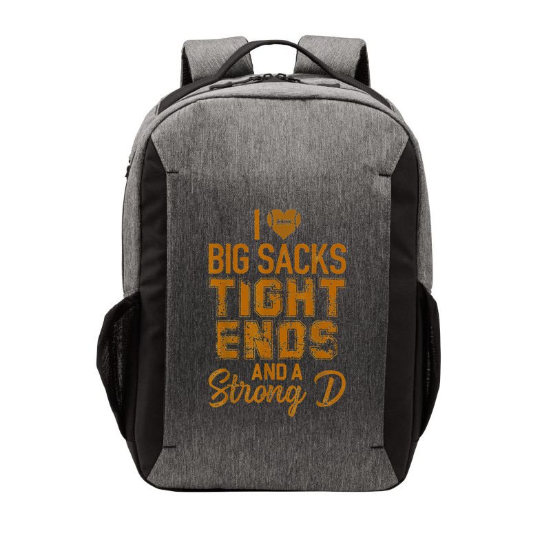 I Love Big Sacks Tight Ends and A Strong D Funny Vector Backpack