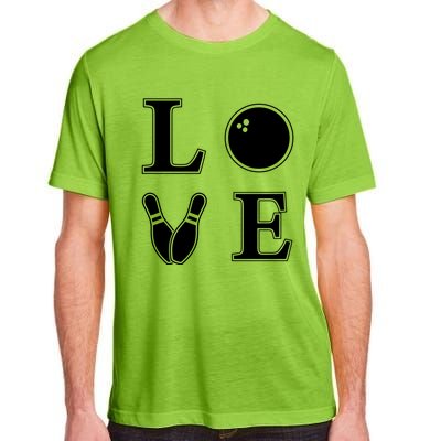 I Love Bowling Life Love To Bowl Bowling Lover Cool Gift Adult ChromaSoft Performance T-Shirt