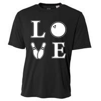 I Love Bowling Life Love To Bowl Bowling Lover Cool Gift Cooling Performance Crew T-Shirt